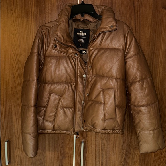 Hollister Jackets & Blazers - Hollister Brown Puffer Jacket